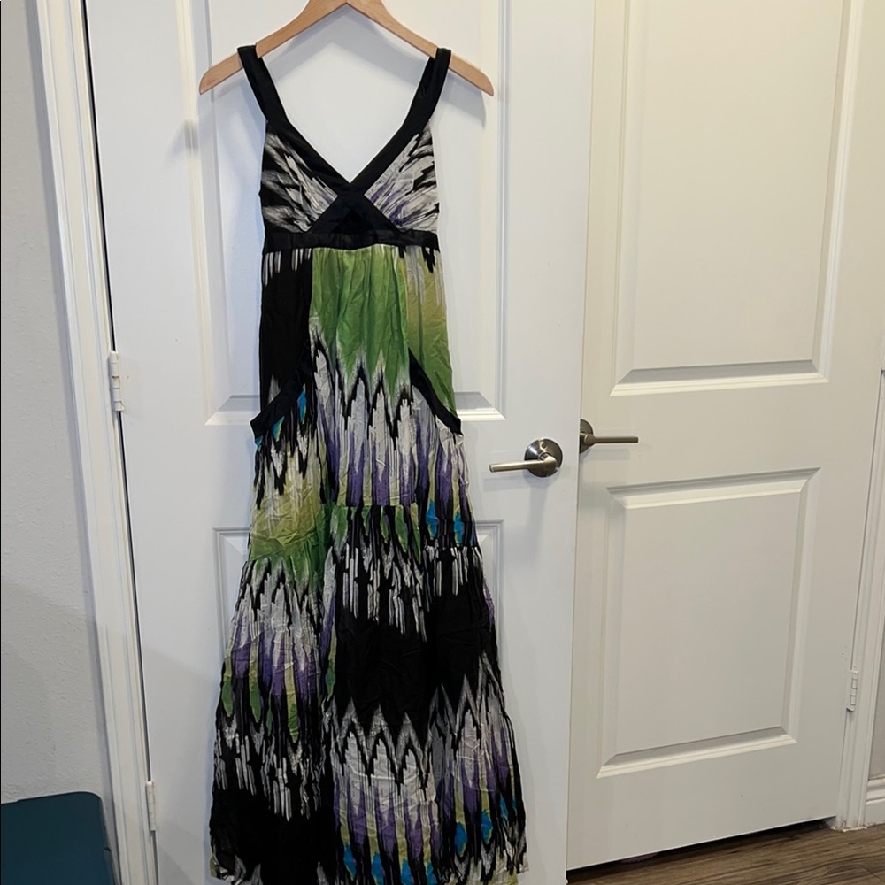 Bebe Y2K Maxi Multicolor Dress